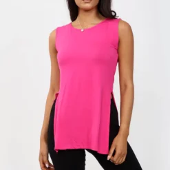 Buy 😍 Oops Fashion Millie Cerise Vest Top With Side Splits 🤩