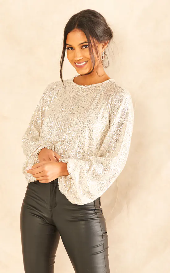 Best deal ๐ Cutie London Sequin Cropped Top ๐ - Image 2