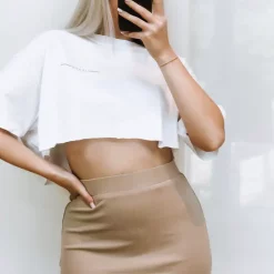 Flash Sale ❤️ Le Jour Loungewear Cropped T 👕 Shirt 🔥