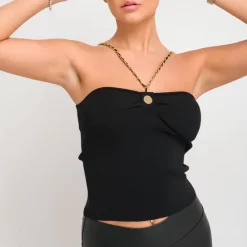 Brand new 💯 H&L Fashions Black Chain Strap Top 👍