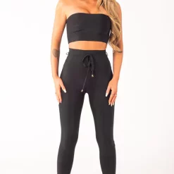 Best Pirce ⭐ My Bandage 👗 Dress Zara Black Choker Bandage Top 🔔