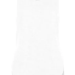 Coupon 😀 Oops Fashion Marl White Curved Hem Baggy Vest Top 🔥