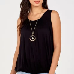 Best deal 💯 Blue Vanilla Jodie Plain Oversized Vest In Black 🤩