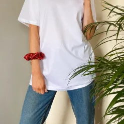 Best deal 🔔 Rock On Ruby White Super Oversized Unisex Organic T 👚 Shirt ⌛