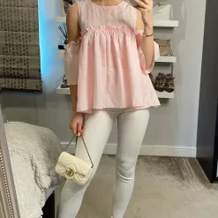 Best reviews of 😀 CY Boutique Cold Shoulder Oversized Top With Wide Sleeves In Pink 👍
