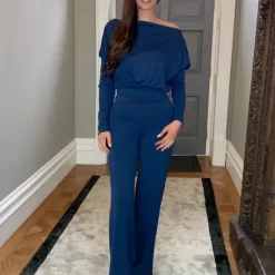 Outlet 💯 Rene K Couture The 'Milena' Navy Soft Touch Lounge Top 🔔