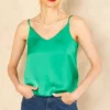 Cheapest ⌛ JJXX Satin Cami Top In Green 💯