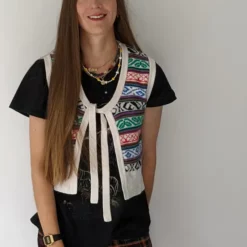 Best deal ⌛ Kapada Vintage Vintage Pattern Knitted Vest 😍