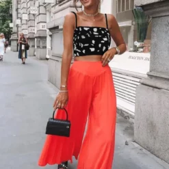 Hot Sale 😀 SlayTwins Alana Going Out Strappy Satin Top In Animal Print ❤️