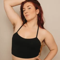 Best deal ๐ฏ Manners London Crop Vest Top In Blackest โค๏ธ