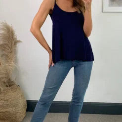Top 10 🧨 Aftershock London Cami Top In Navy ✔️