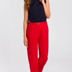 Wholesale 🧨 MOE Sleeveless Blouse With Collar In Navy Blue 🛒