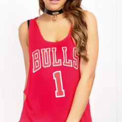Best reviews of 🛒 Oops Fashion Sleeveless Vest Top With Sports Logo In Red 👍